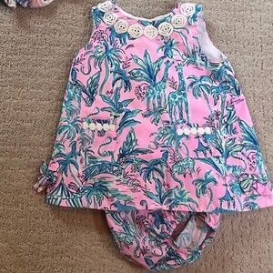 Lilly Pulitzer baby shift dress sz 12-18 mos Lilac Rose Out of Office